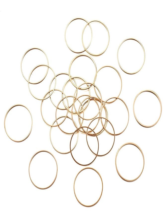 Excellentcrafts Brass Hollow Circle Pendant Charm Links Open Bezel Frames Connectors Round Beading Hoop Earrings for Necklace Bracelet Jewelry Making Resin Craft (10mm)